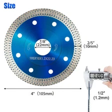 4/4.5inch Porcelain Tile Turbo Diamond Dry Cutting Saw Blade/Disc Grinder Wheel