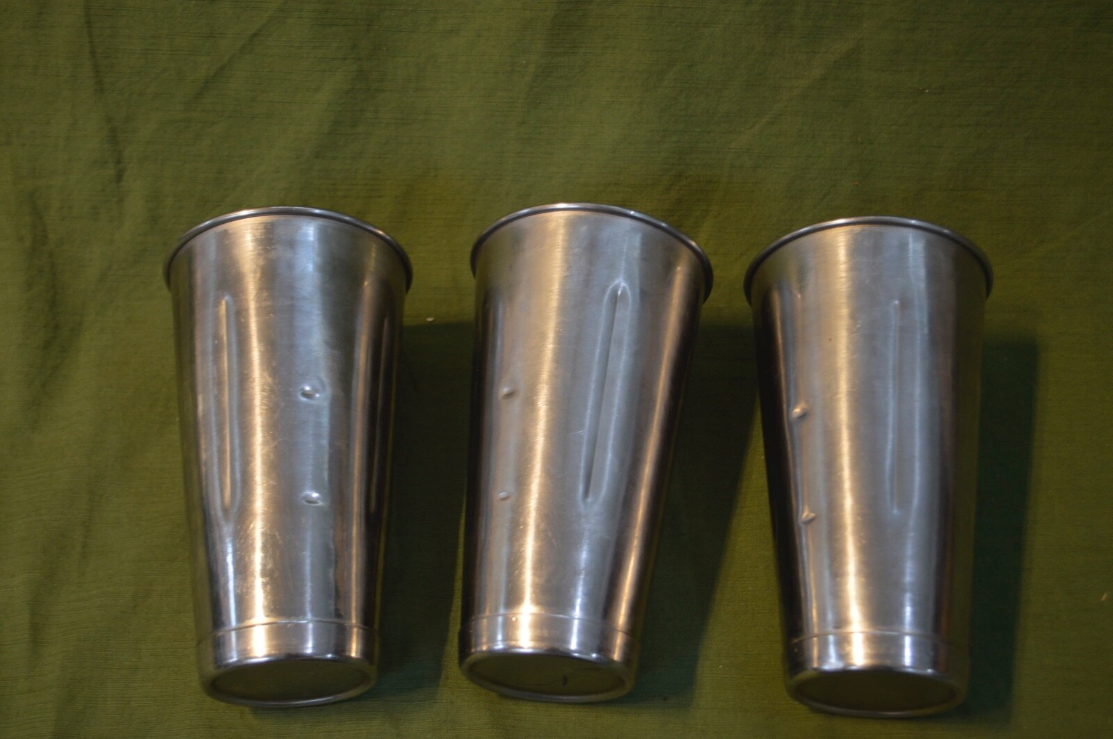 Hamilton Beach Stainless Steel Milkshake Cups Lot of 3 eBay