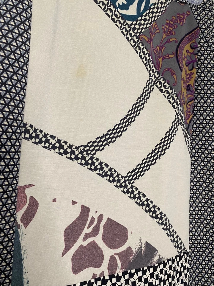 Falda lápiz ETRO estampado de bufanda bloques de colores lana elástica punto 44IT = 8 US = M Foto 3 de 4