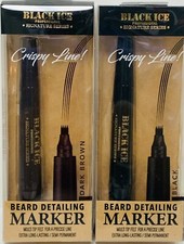 Black Ice Barber Beard Detailing Marker Dark Brown or Black NEW