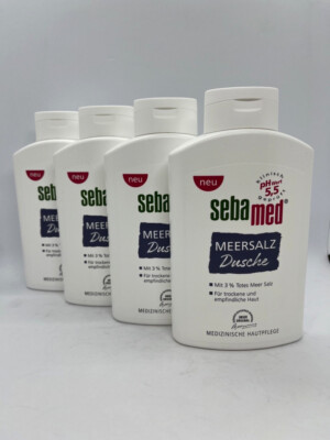 (18,12 /L) Sebamed Seba med Meersalz Dusche 4 x 400 ml Shower Gel 2 in 1 Haut