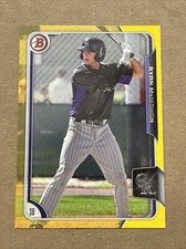 2015 Bowman Draft Ryan McMahon Paper Prospect Retail Yellow Rockies #BP114