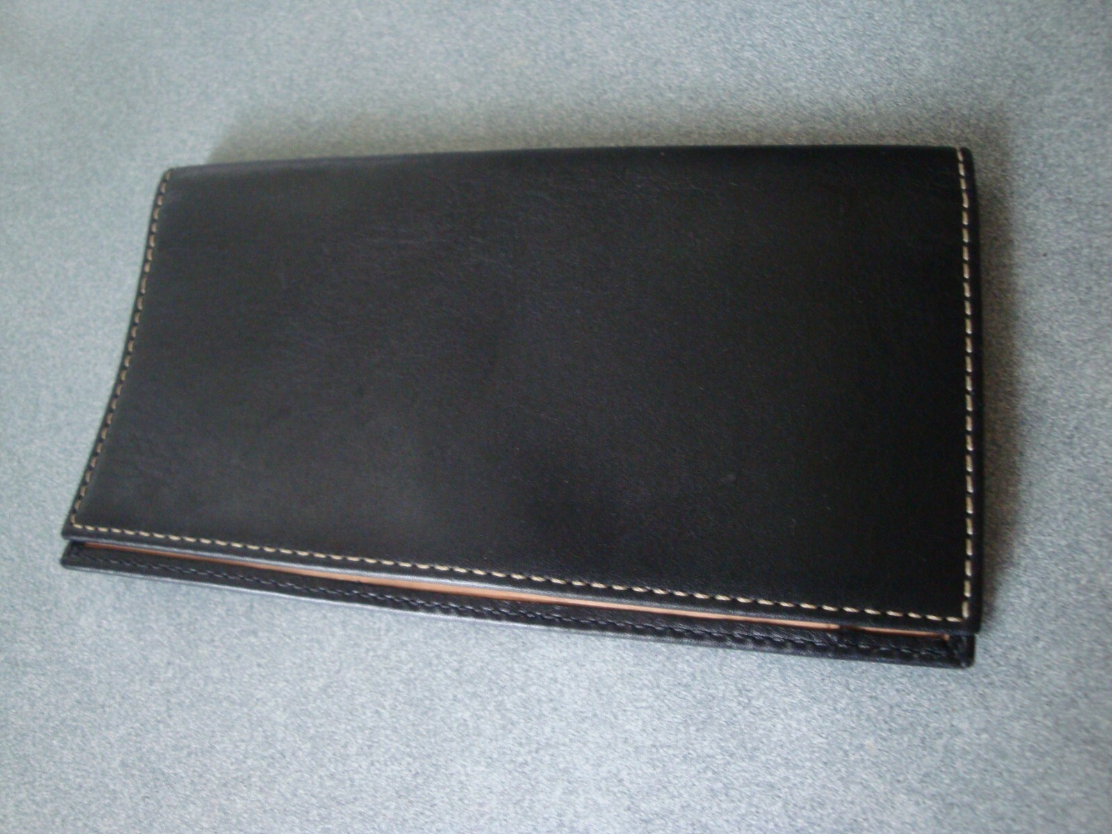 EXC COACH CLASSIC BLACK SOLID LEATHER CHECKBOOK P… - image 8