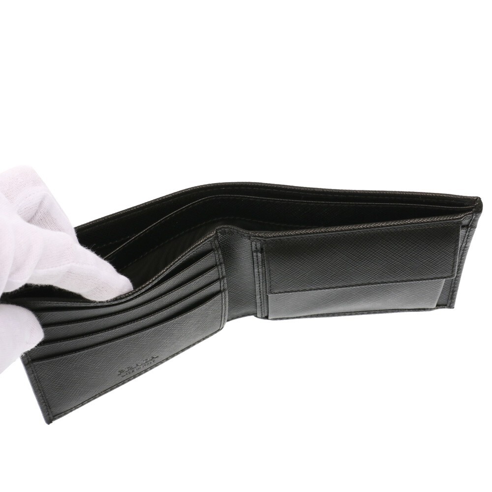 PRADA Men's Bifold Wallet with Coin Purse Leahter 2MO738 QHH F0002