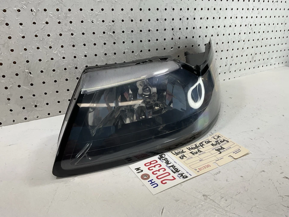 Ford Mustang 2001 2002 2003 2004 lado izquierdo negro faro lámpara OEM Foto 2 de 4