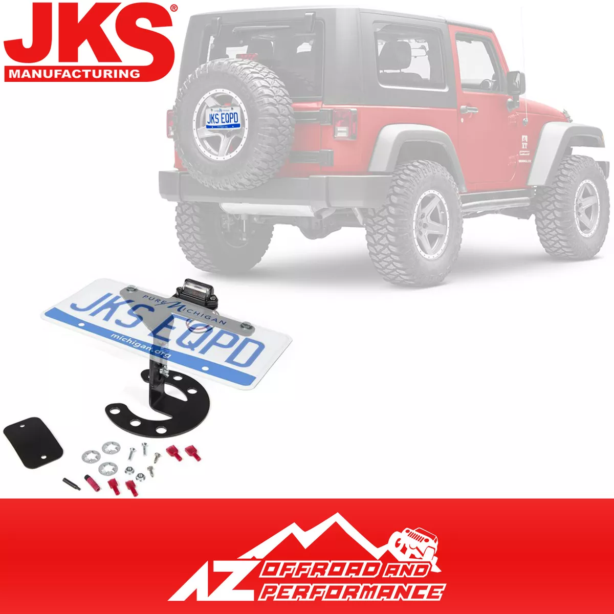 Jeep tj spare tire license plate mount deals