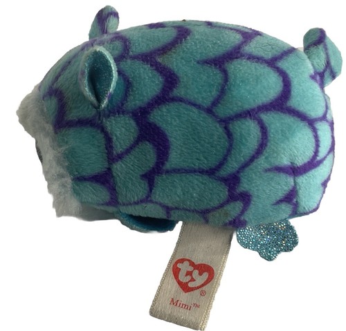 Ty Beanie Baby Boos Teenie Mimi Stackable Mimi Blue Owl - Picture 2 of 7