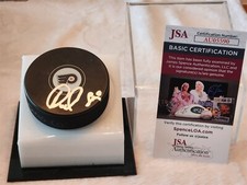IVAN FEDOTOV signed FLYERS puck JSA COA