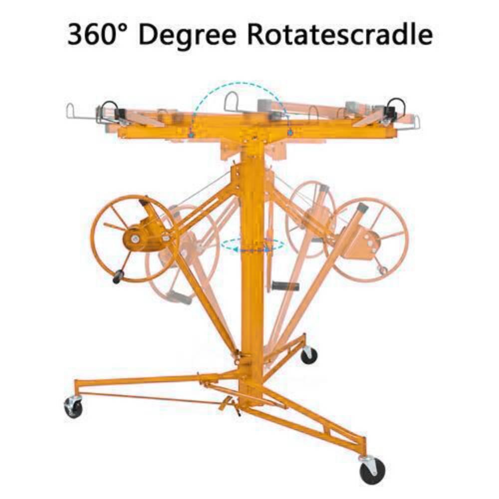 16FT Drywall Lift Plasterboard Sheetrock Hoist Lifter Carrier Safety