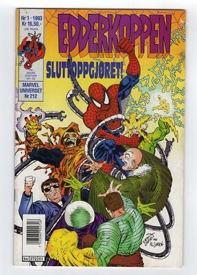 1990 MARVEL AMAZING SPIDER-MAN # 338 & #339 2ND APP SINISTER SIX II RARE NORWAY