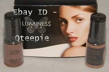 LUMINESS AIR - Airbrush Makeup 2 pc Deep DARK Foundation + COFFEE Concealer *NEW