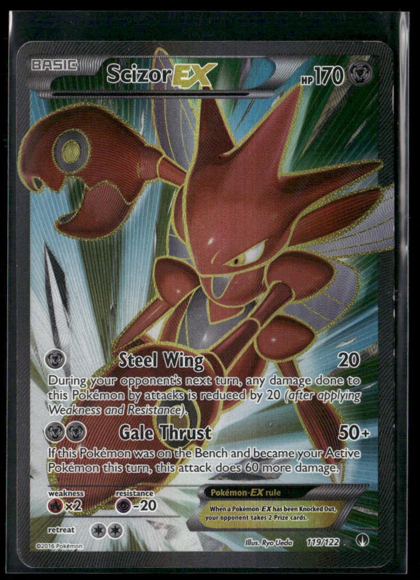 Scizor EX (Full Art) 119/122 Holo - Pokemon TCG XY - BREAKpoint
