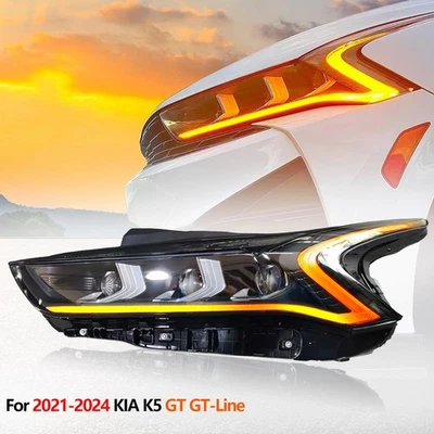 Left Driver Side Headlight ASSY for 2021-2024 Kia K5 GT GT-Line LED Headlamp - Bild 1 von 4
