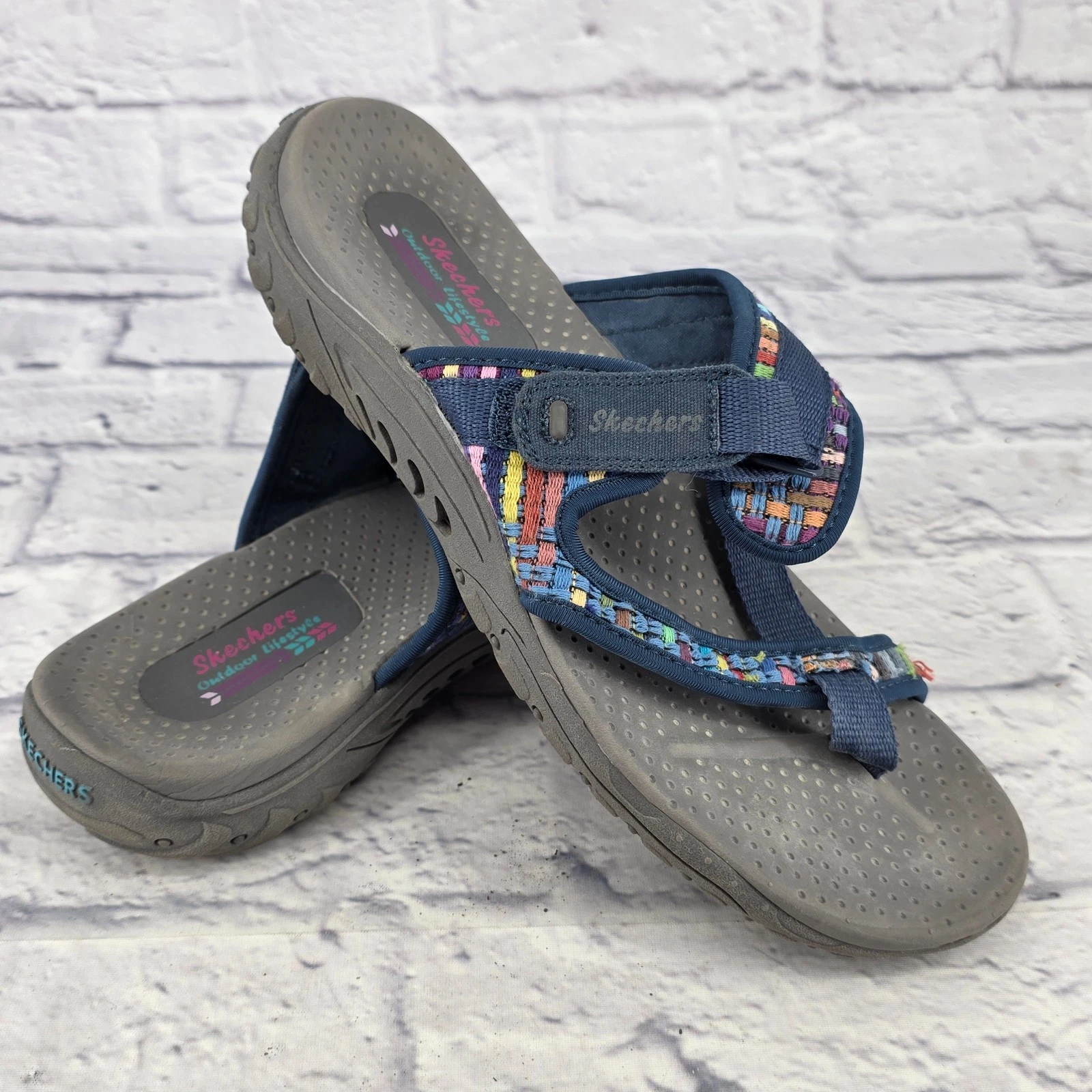 NIKE Sandali da donna multicolore Skechers reggae slim cool chill blu navy US 10 41124