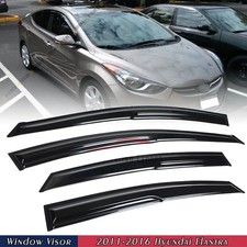 For Hyundai Elantra Sedan 2011-2016 Side Window Visor Vent Rain Guards Deflector