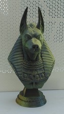 Large Egyptian God Anubis Bust, 22cm Tall, Impressive display