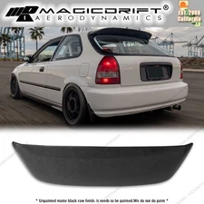 For 96-00 Honda Civic Hatch Spoon Style Carbon Fiber Window Roof Spoiler Wing