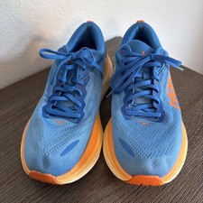 Hoka Bondi 8 Coastal Sky / Vibrant Orange Men's 12D Running Shoes 1123202 CSVO