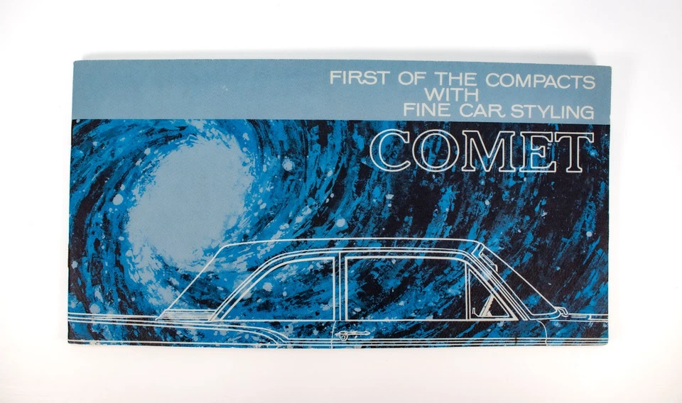 Folheto publicitário 1960 Ford Mercury Comet concessionária - Carro limpo desdobrável - Imagem 2 de 4