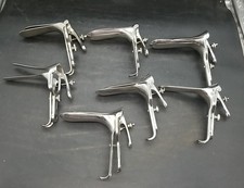 Vaginal Speculum LOT of 7 Vintage OB/GYN Surgical Instruments Stainless  