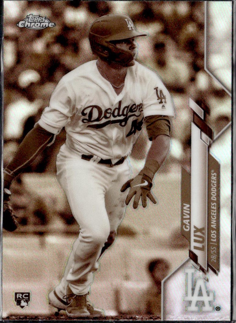 2020 Topps Chrome Gavin Lux #148 Sepia Refractor RC