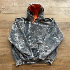 Realtree Hoodie Sweatshirt Pull Over Mens Sz XL Camo Drawstring