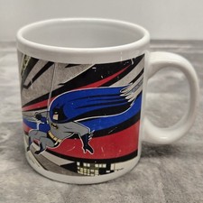 Vintage 1992 Batman DC Comics Applause Graphic Mug Man-Bat 45796 White Ceramic