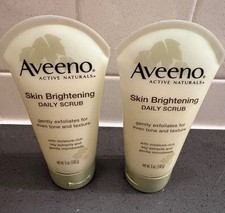 2 Aveeno Positively Radiant Skin Brightening Exfoliating Daily Facial Scrub 5 oz