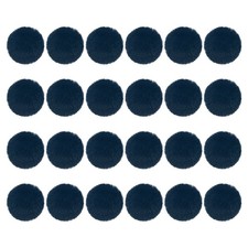 24Pcs Fluffy Soft Faux Fur Pom Poms for Hats with Elastic Loop, Dark Blue