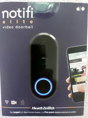 Heath Zenith Notifi Elite Video Doorbell WIRED Black SL-3012-00