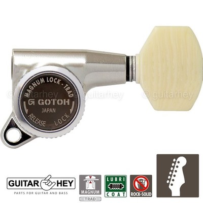 Gotoh SG381M07 MGT Locking Tuners 6 in line Set Mini Keys 161  NICKEL G1N