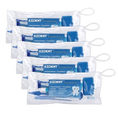5 X Dental Orthodontic Brush Toothbrush Interdental Floss Oral Care Blue