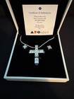 ARTIDES SWAROVSKI CRYSTAL CROSS NECKLACE & EARRING SET — photo 2