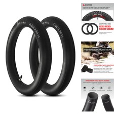 2-Pack 90/100-14 3.50-14 Heavy Duty Dirt Pit Bike Inner Tubes TR4 Straight Valve