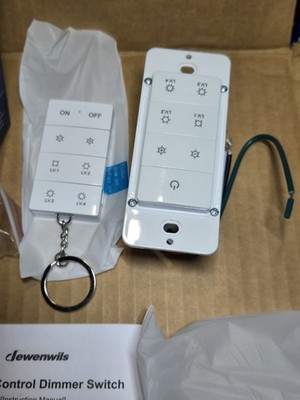 Dewenwils Wireless Switch Remote Control Dimmer open box HWRD01A 