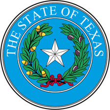 Texas state seal weatherproof bumper vinyl Sticker Decal