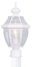 Livex Lighting 2153-03 Monterey 1 Light 17 inch White Outdoor Post Top Lantern