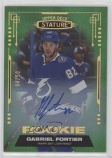 2021-22 Upper Deck Stature Rookies Green 34/50 Gabriel Fortier #172 Auto 0ic1