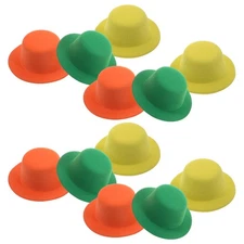 12 Pcs Children's Duckbill Hat Headwear Cute Western Barrettes Hairpin with