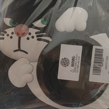 10.2 iPad case for kids, cute black cat case. Rotating Bracket.