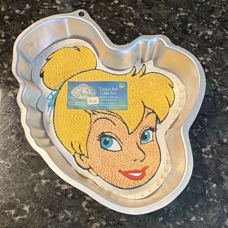Wilton Disney Fairies Tinker Bell Shaped Cake Pan Aluminum Silver 2105-5110