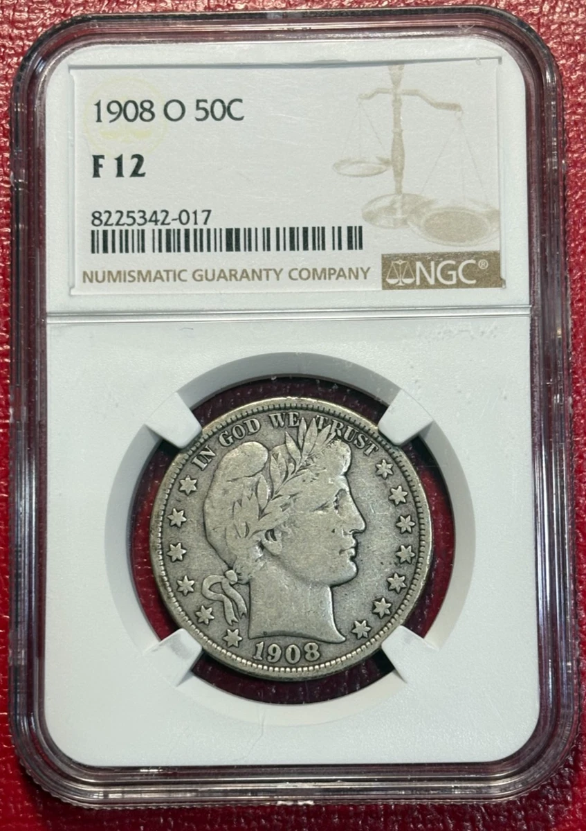 NGC 1908 Year Barber Half Dollars (1892-1915) for sale | eBay