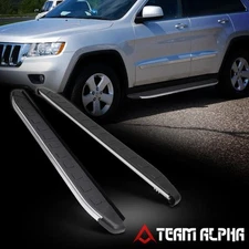 Fits 2011-2018 Jeep Grand Cherokee{SQUARE PAD}5.75" Flat Side Step Running Board