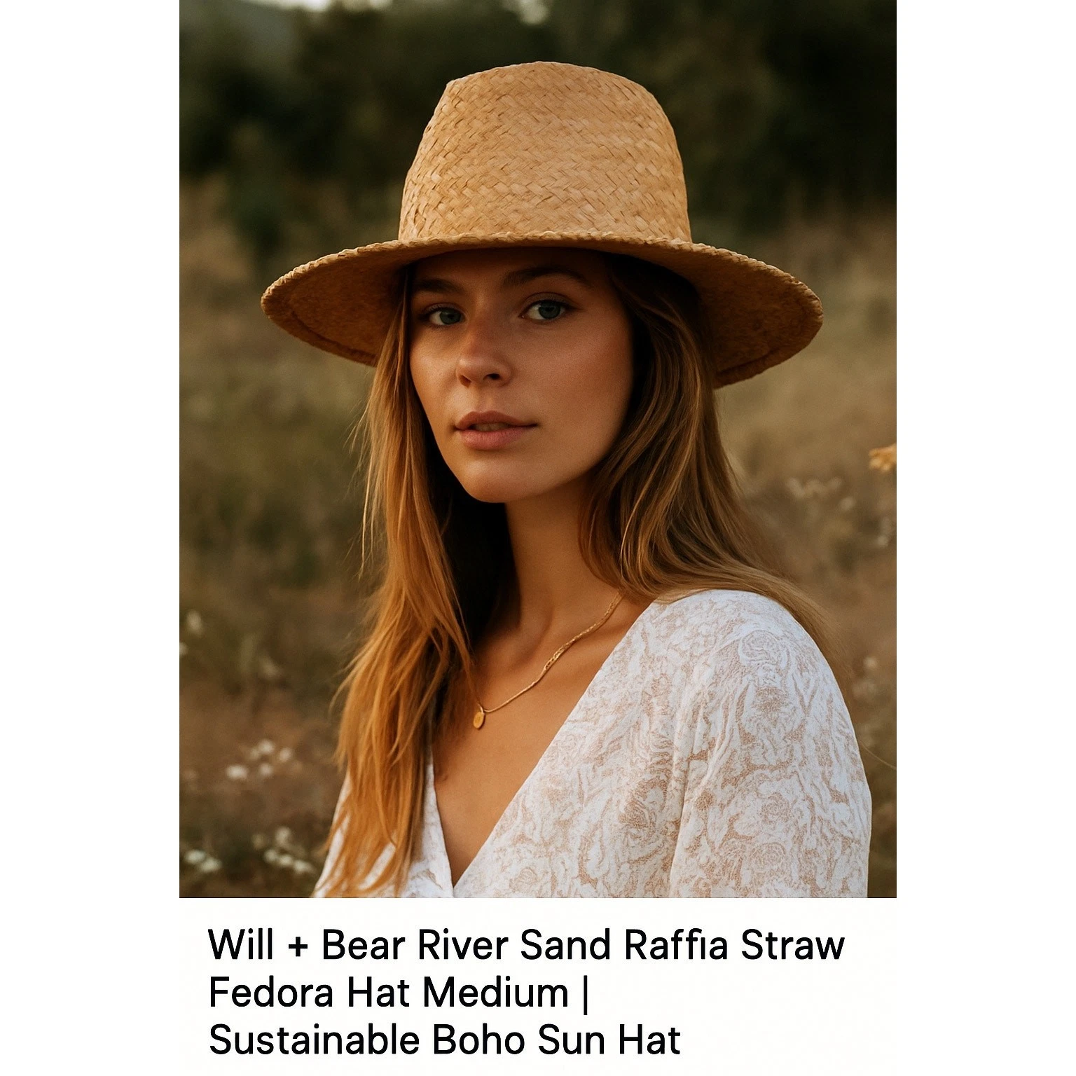 Will + Bear River Sand Raffia Straw Fedora Hat Medium | Sustainable Boho Sun Hat
Opens in a new wind