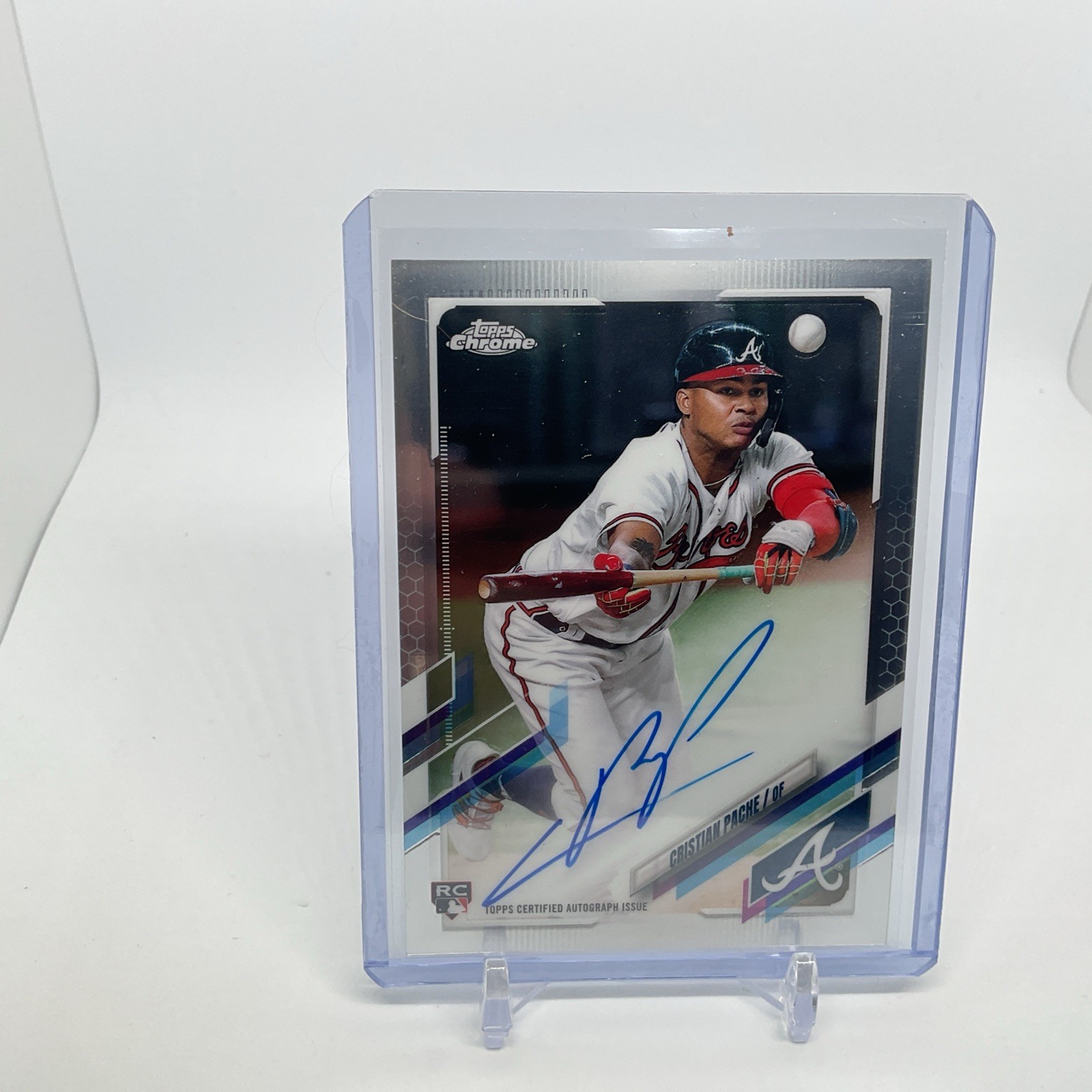 2021 Topps Chrome CRISTIAN PACHE On Card AUTO #RA-CP Braves