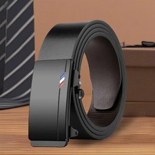 Casual Business Belt Faux Leather Solid Waist Strap Everyday Wear Men's Belts