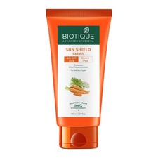 Biotique Carrot SPF 40 Sunscreen Lotion 150ml   UVA/UVB Protection for All Skin