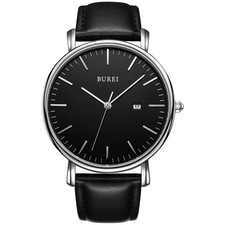 Men's Fashion Minimalist Wrist Watch Waterproof Watches Simple Ultra Thin Wat...