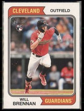 #321 Will Brennan Topps Cleveland Guardians Rookie SB82