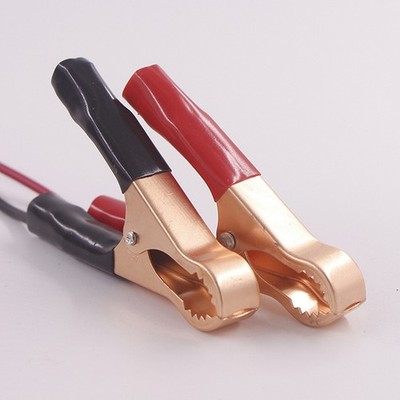 2Pcs 30A Red + Black Crocodile Car Caravan Van Battery Test Lead Clips Best C-ym